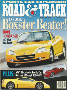 ROAD & TRACK 1998 JAN - CUNNINGHAM v COBRA v SCARAB